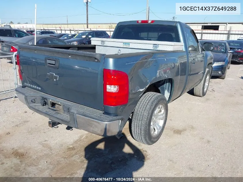 2007 Chevrolet Silverado 1500 Work Truck VIN: 1GCEC14X37Z649288 Lot: 40676477