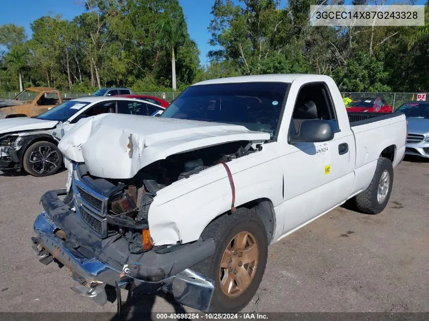 2007 Chevrolet Silverado 1500 Classic Work Truck VIN: 3GCEC14X87G243328 Lot: 40698254