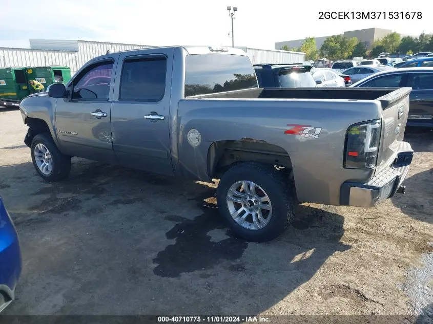 2007 Chevrolet Silverado 1500 Lt1 VIN: 2GCEK13M371531678 Lot: 40710775