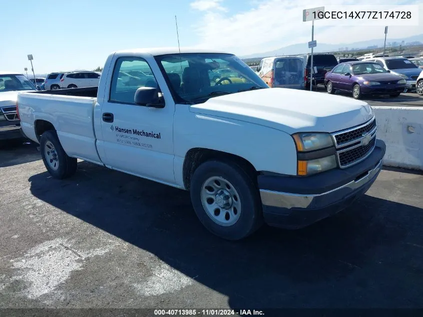 2007 Chevrolet Silverado 1500 Classic Work Truck VIN: 1GCEC14X77Z174728 Lot: 40713985