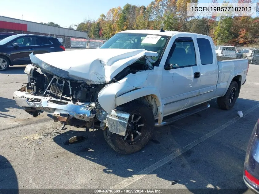 2007 Chevrolet Silverado 1500 Classic Lt3 VIN: 1GCEK19B57Z107013 Lot: 40716589