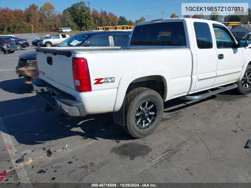 2007 Chevrolet Silverado 1500 Classic Lt3 VIN: 1GCEK19B57Z107013 Lot: 40716589