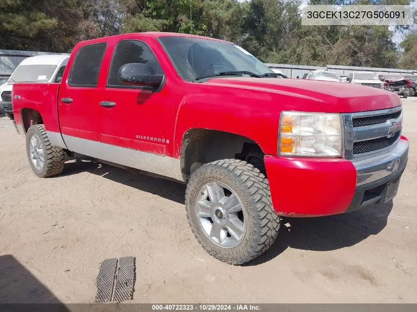 2007 Chevrolet Silverado 1500 Lt1 VIN: 3GCEK13C27G506091 Lot: 40722323