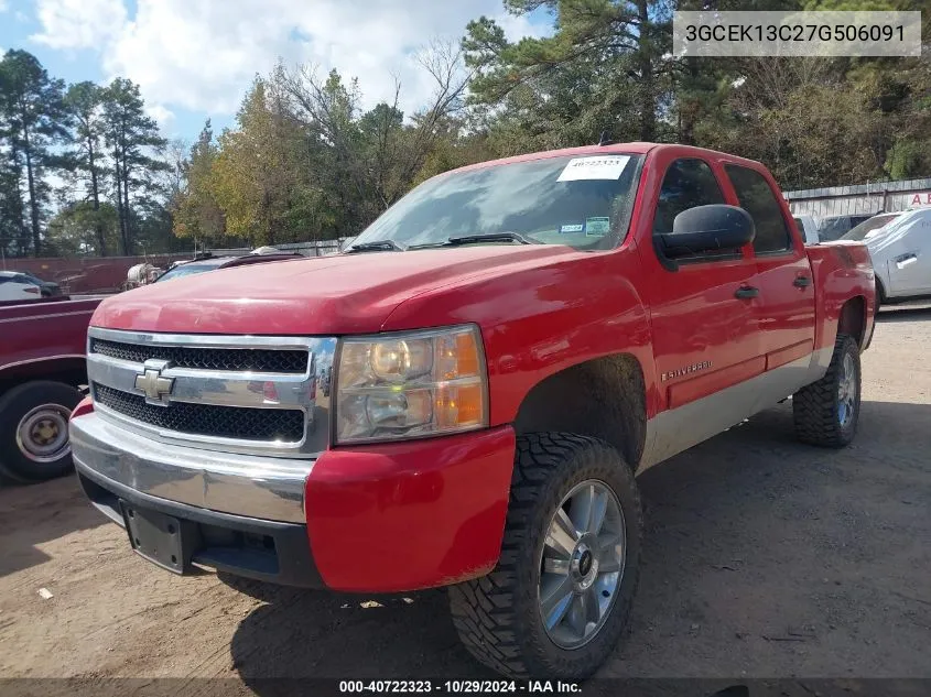 2007 Chevrolet Silverado 1500 Lt1 VIN: 3GCEK13C27G506091 Lot: 40722323