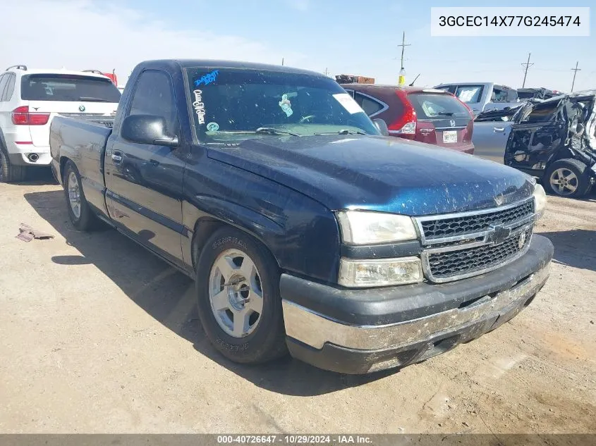 2007 Chevrolet Silverado 1500 Classic Ls VIN: 3GCEC14X77G245474 Lot: 40726647