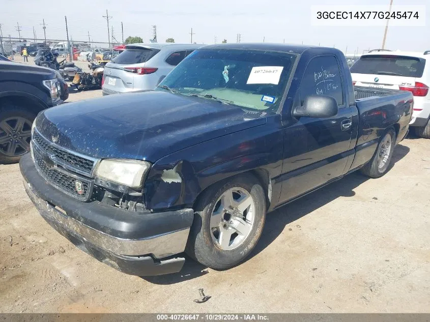 2007 Chevrolet Silverado 1500 Classic Ls VIN: 3GCEC14X77G245474 Lot: 40726647