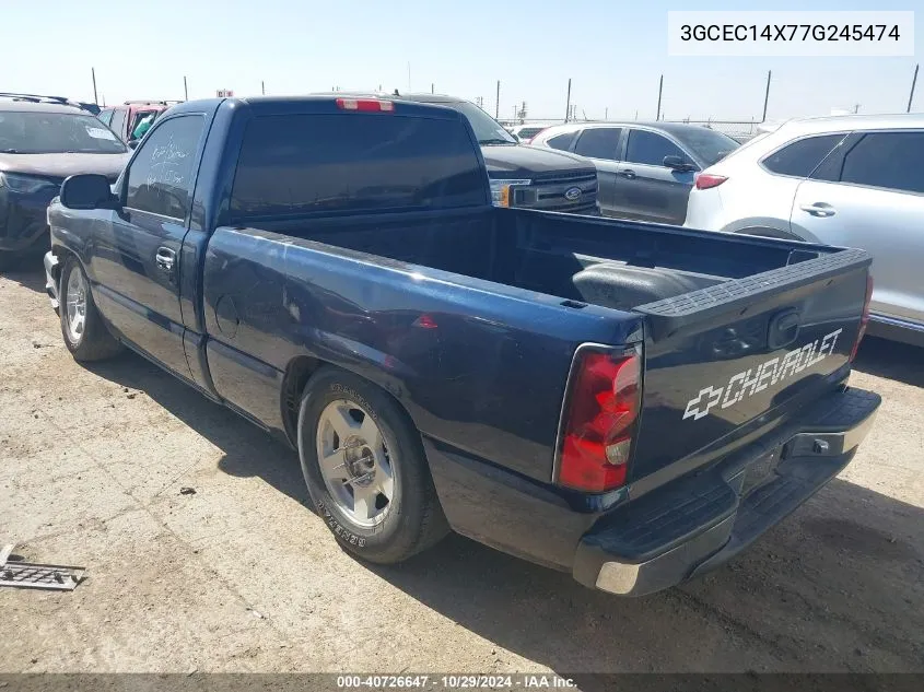 2007 Chevrolet Silverado 1500 Classic Ls VIN: 3GCEC14X77G245474 Lot: 40726647