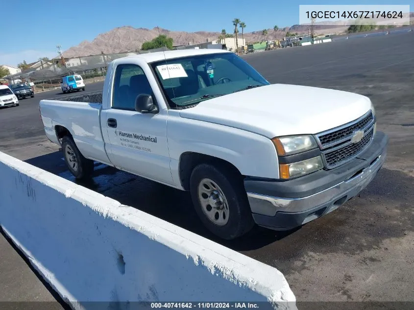 2007 Chevrolet Silverado 1500 Classic Work Truck VIN: 1GCEC14X67Z174624 Lot: 40741642