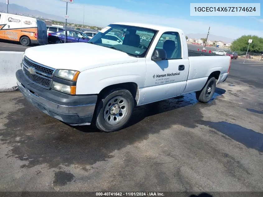 2007 Chevrolet Silverado 1500 Classic Work Truck VIN: 1GCEC14X67Z174624 Lot: 40741642