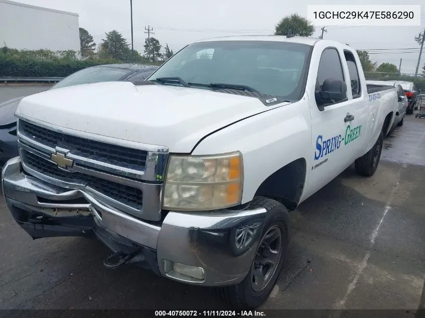 2007 Chevrolet Silverado 2500Hd Lt W/1Lt VIN: 1GCHC29K47E586290 Lot: 40750072