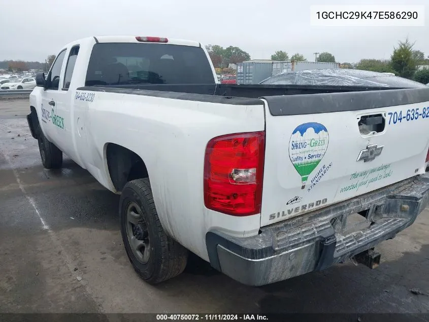 2007 Chevrolet Silverado 2500Hd Lt W/1Lt VIN: 1GCHC29K47E586290 Lot: 40750072