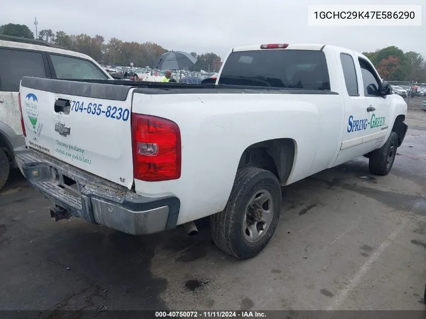 2007 Chevrolet Silverado 2500Hd Lt W/1Lt VIN: 1GCHC29K47E586290 Lot: 40750072