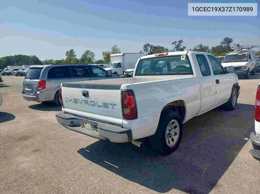 1GCEC19X37Z170989 2007 Chevrolet Silverado 1500 Classic Work Truck