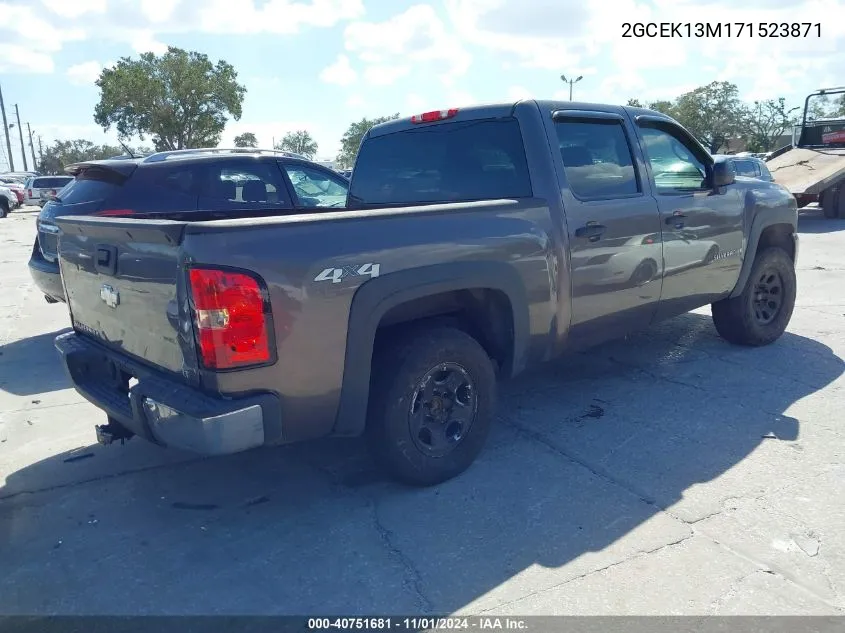 2007 Chevrolet Silverado 1500 Lt1 VIN: 2GCEK13M171523871 Lot: 40751681