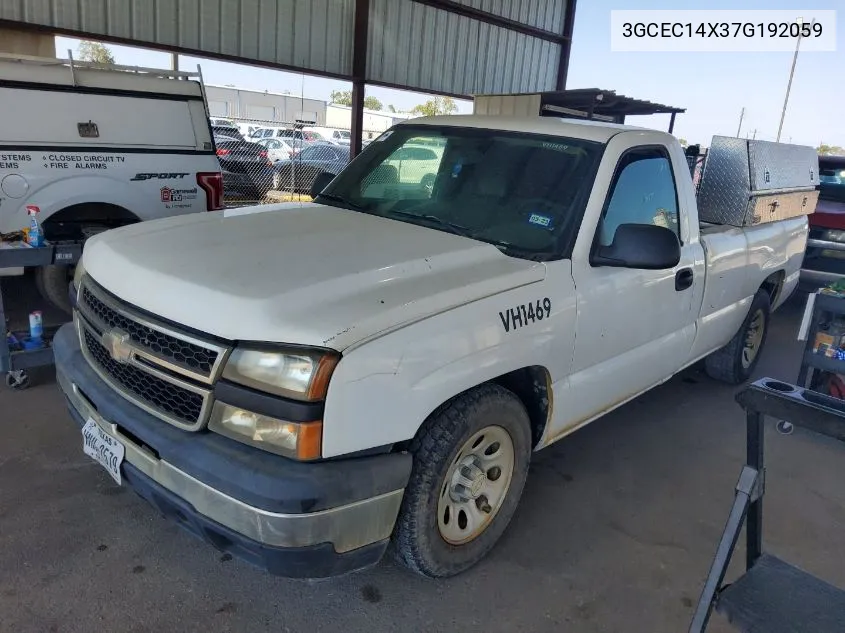 2007 Chevrolet Silverado 1500 Classic Work Truck VIN: 3GCEC14X37G192059 Lot: 40755081