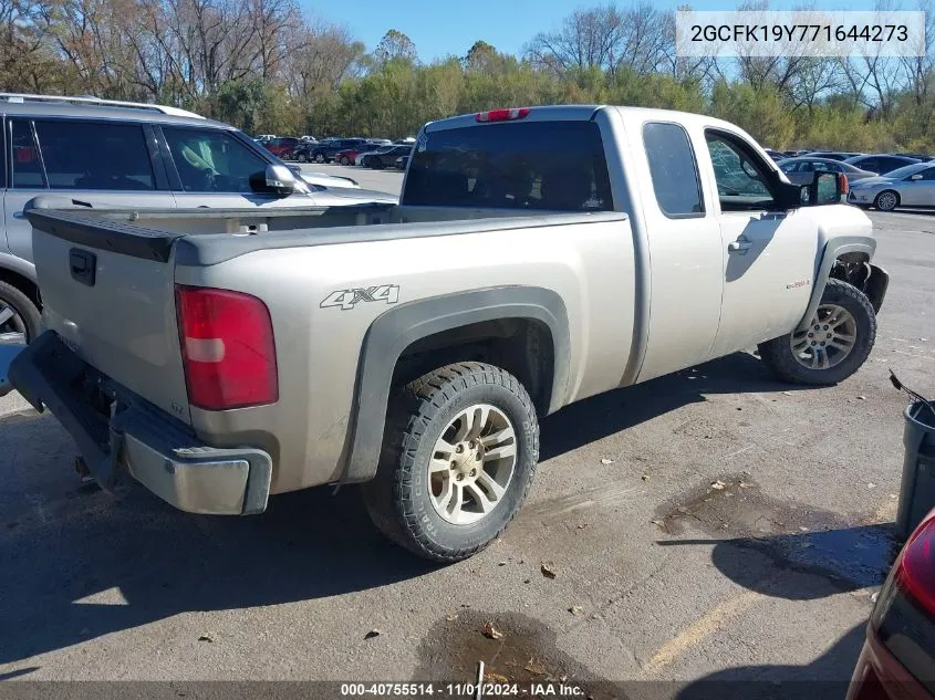 2007 Chevrolet Silverado 1500 Ltz VIN: 2GCFK19Y771644273 Lot: 40755514