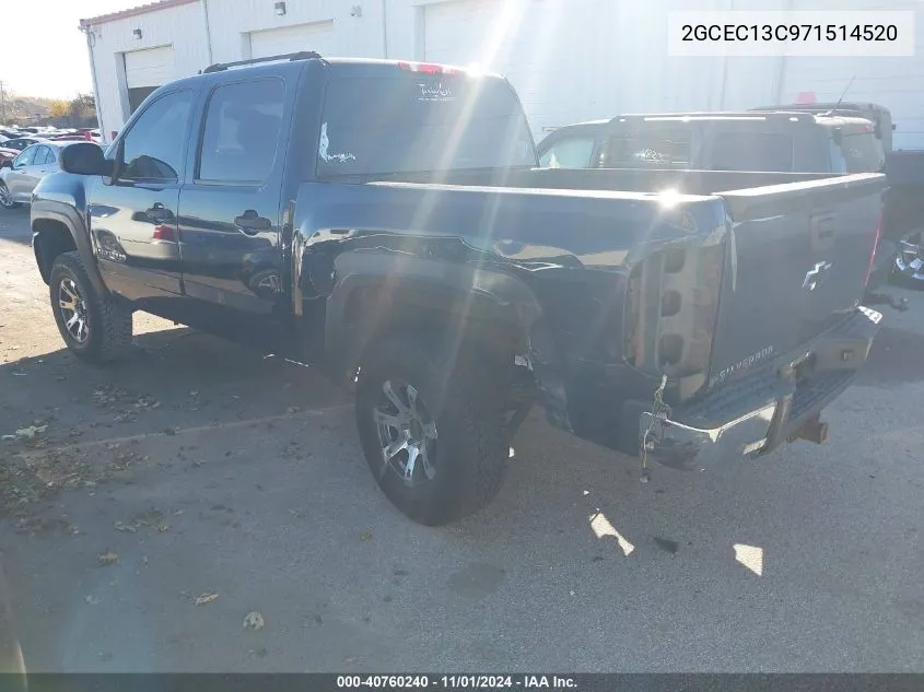 2007 Chevrolet Silverado 1500 Lt1 VIN: 2GCEC13C971514520 Lot: 40760240