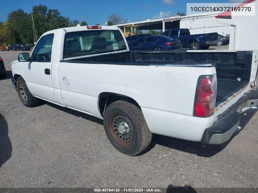 2007 Chevrolet Silverado 1500 Classic Work Truck VIN: 1GCEC14X37Z169770 Lot: 40764135