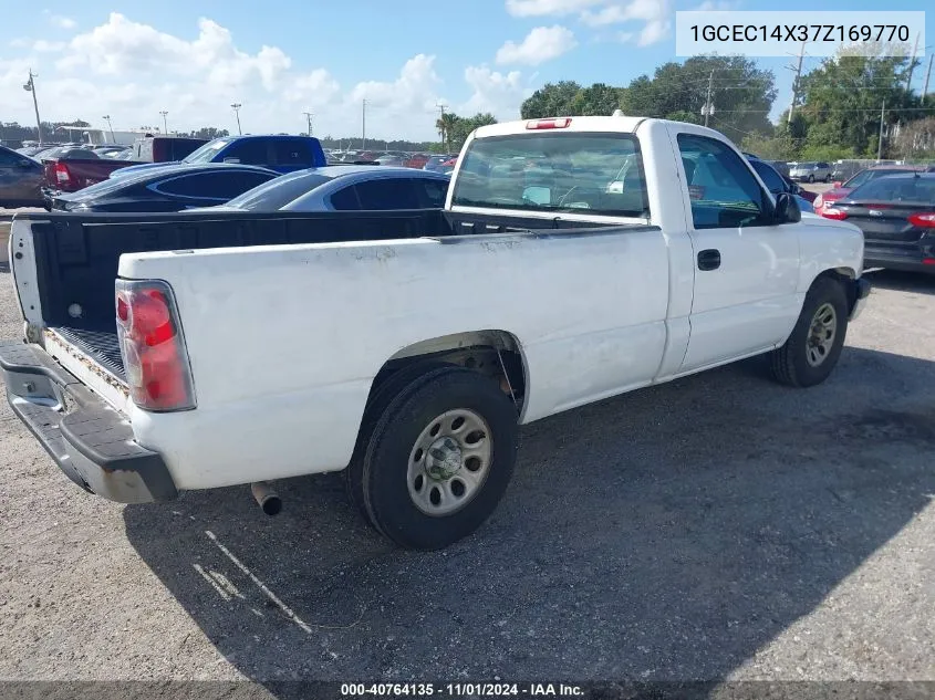 2007 Chevrolet Silverado 1500 Classic Work Truck VIN: 1GCEC14X37Z169770 Lot: 40764135