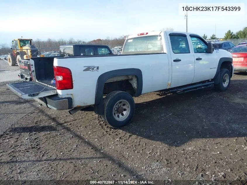 2007 Chevrolet Silverado 2500Hd Work Truck VIN: 1GCHK23K17F543399 Lot: 40782867