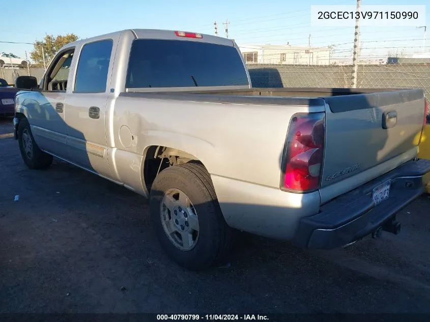 2007 Chevrolet Silverado 1500 Classic Ls VIN: 2GCEC13V971150990 Lot: 40790799