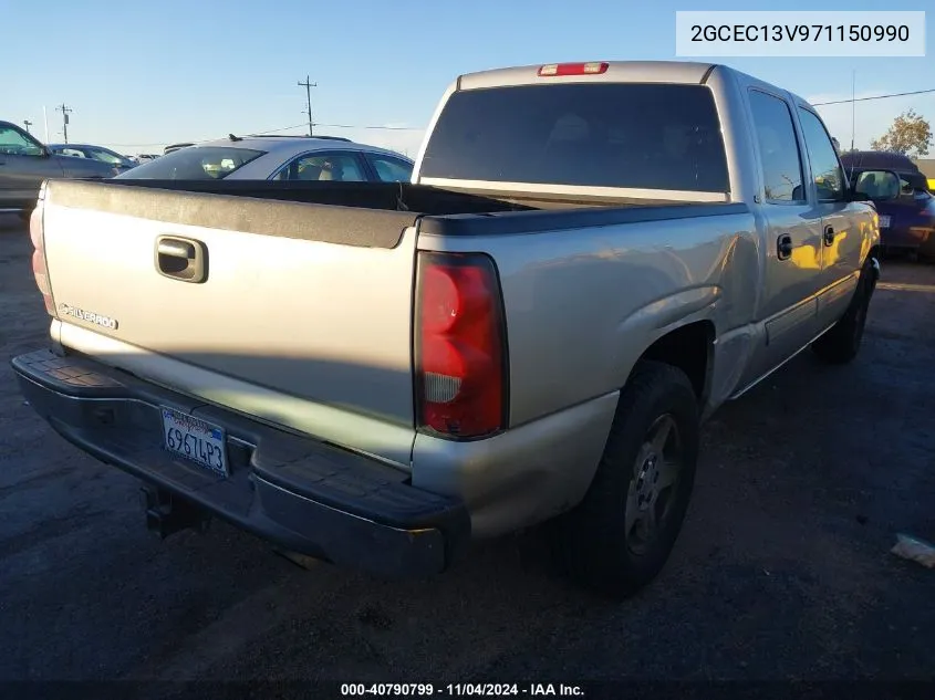 2007 Chevrolet Silverado 1500 Classic Ls VIN: 2GCEC13V971150990 Lot: 40790799