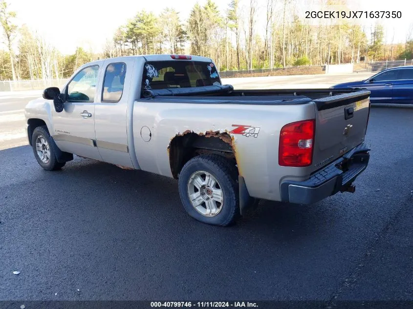 2007 Chevrolet Silverado K1500 VIN: 2GCEK19JX71637350 Lot: 40799746