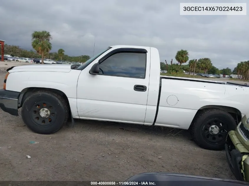 2007 Chevrolet Silverado 1500 Classic Work Truck VIN: 3GCEC14X67G224423 Lot: 40800858