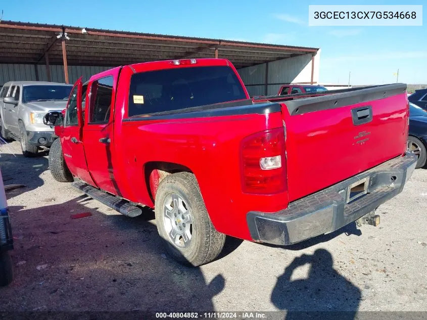 2007 Chevrolet Silverado 1500 Lt1 VIN: 3GCEC13CX7G534668 Lot: 40804852