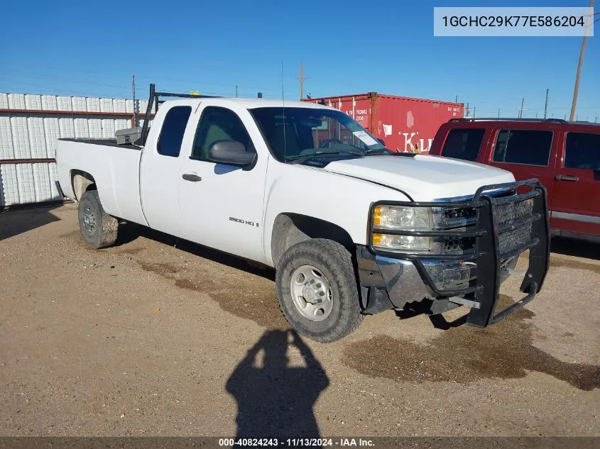 2007 Chevrolet Silverado 2500Hd Work Truck VIN: 1GCHC29K77E586204 Lot: 40824243