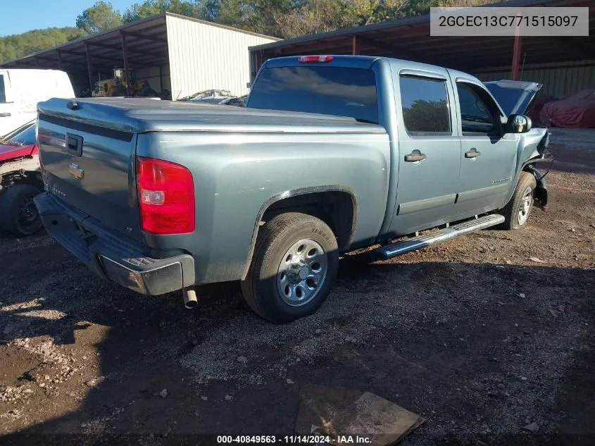 2007 Chevrolet Silverado 1500 Lt1 VIN: 2GCEC13C771515097 Lot: 40849563