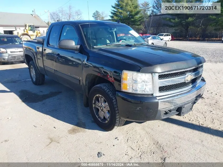 2007 Chevrolet Silverado 1500 Lt1 VIN: 2GCEK190671720314 Lot: 40855570