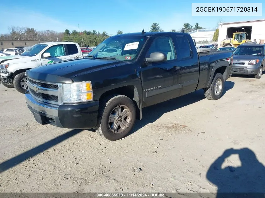 2007 Chevrolet Silverado 1500 Lt1 VIN: 2GCEK190671720314 Lot: 40855570