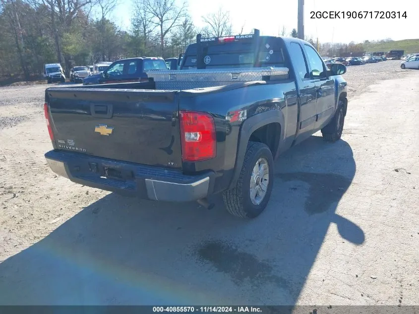 2007 Chevrolet Silverado 1500 Lt1 VIN: 2GCEK190671720314 Lot: 40855570