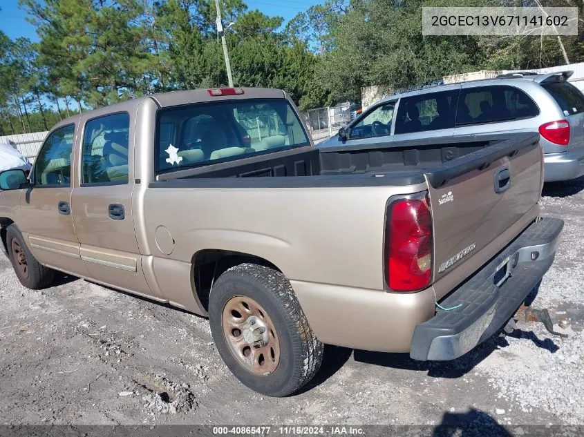 2007 Chevrolet Silverado 1500 Classic Ls VIN: 2GCEC13V671141602 Lot: 40865477