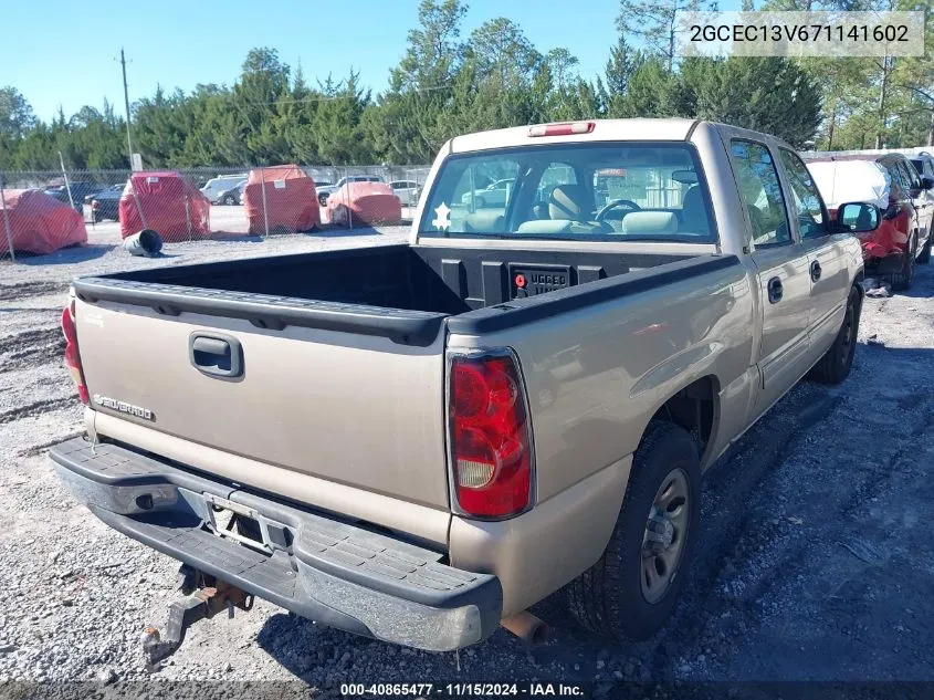 2007 Chevrolet Silverado 1500 Classic Ls VIN: 2GCEC13V671141602 Lot: 40865477