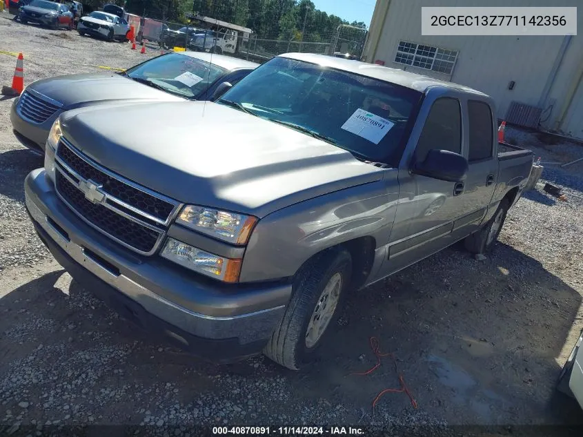 2007 Chevrolet Silverado 1500 Classic Lt1 VIN: 2GCEC13Z771142356 Lot: 40870891