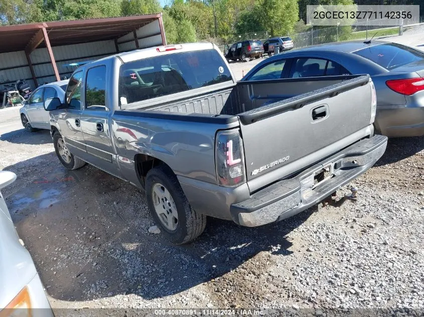 2007 Chevrolet Silverado 1500 Classic Lt1 VIN: 2GCEC13Z771142356 Lot: 40870891