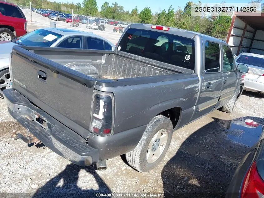 2007 Chevrolet Silverado 1500 Classic Lt1 VIN: 2GCEC13Z771142356 Lot: 40870891