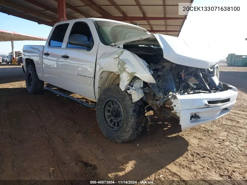 2007 Chevrolet Silverado 1500 Lt2 VIN: 2GCEK133071638100 Lot: 40873804