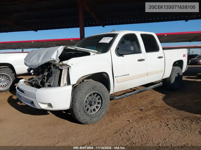 2007 Chevrolet Silverado 1500 Lt2 VIN: 2GCEK133071638100 Lot: 40873804