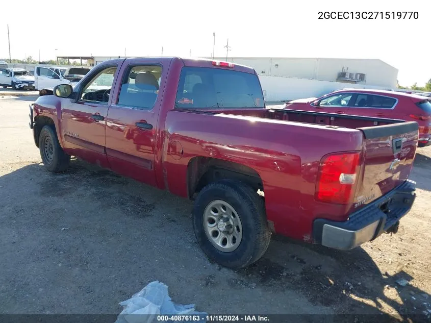 2007 Chevrolet Silverado 1500 Lt1 VIN: 2GCEC13C271519770 Lot: 40876163