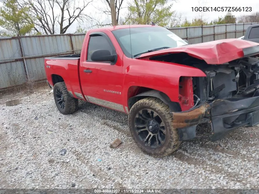 2007 Chevrolet Silverado 1500 Work Truck VIN: 1GCEK14C57Z566123 Lot: 40882207