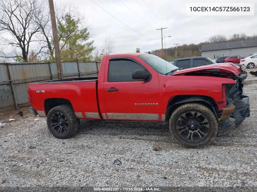 2007 Chevrolet Silverado 1500 Work Truck VIN: 1GCEK14C57Z566123 Lot: 40882207