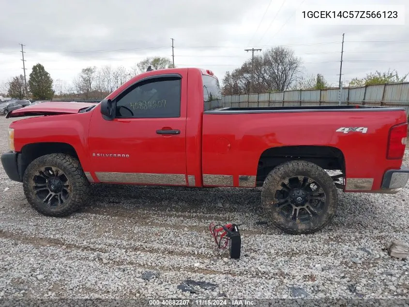 2007 Chevrolet Silverado 1500 Work Truck VIN: 1GCEK14C57Z566123 Lot: 40882207