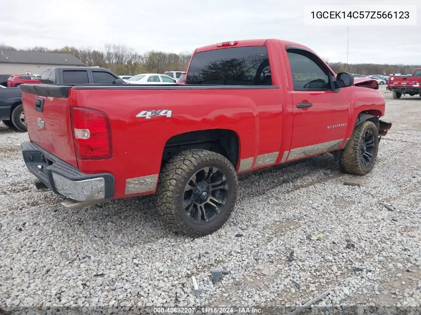 2007 Chevrolet Silverado 1500 Work Truck VIN: 1GCEK14C57Z566123 Lot: 40882207