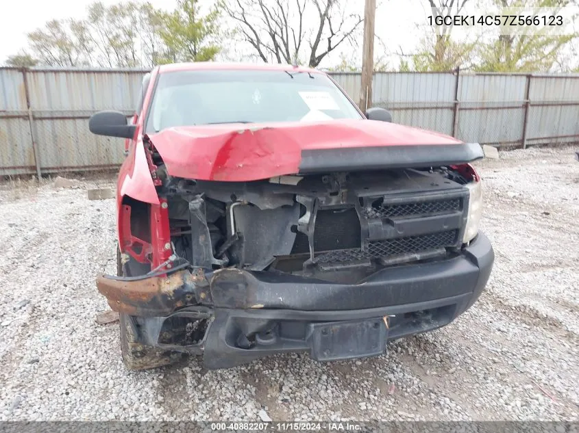 2007 Chevrolet Silverado 1500 Work Truck VIN: 1GCEK14C57Z566123 Lot: 40882207