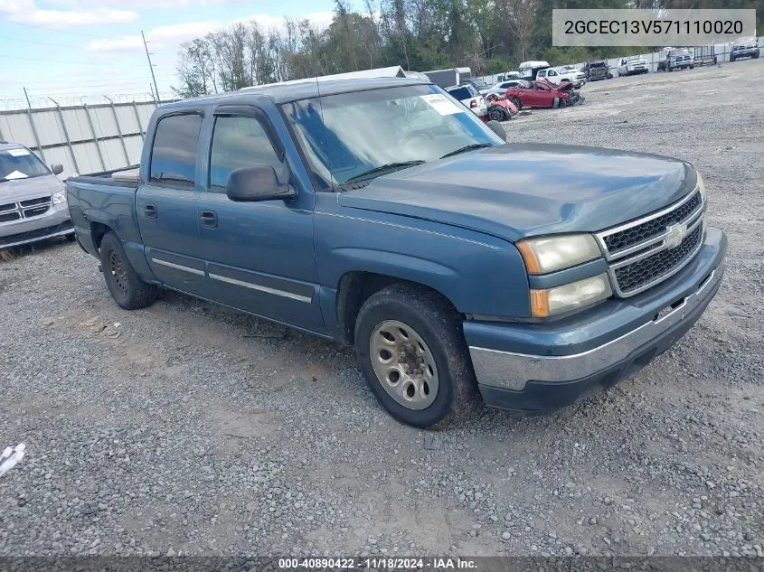 2007 Chevrolet Silverado 1500 Classic Ls VIN: 2GCEC13V571110020 Lot: 40890422