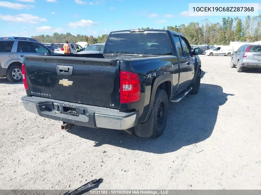 2008 Chevrolet Silverado 1500 VIN: 1GCEK19C68Z287368 Lot: 12121182