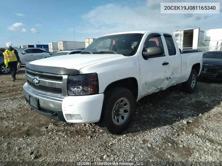 2008 Chevrolet Silverado 1500 VIN: 2GCEK19J081165340 Lot: 12132561